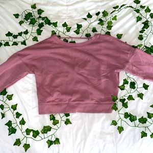 aeropostale open back crew neck crop top